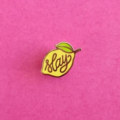 Solbeam Studio Yellow Lemon Slay Pin Accessories