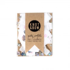 Knot & Bow Confetti & Extras White Iridescent Single Serving Size™ Confetti
