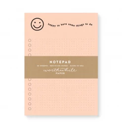 Worthwhile Paper Notebooks + Notepads Happy Notepad