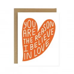 Worthwhile Paper Greeting Cards Believe In Love Card