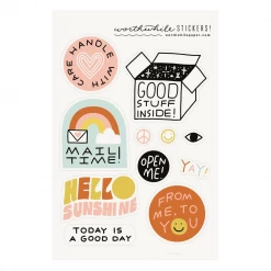 Worthwhile Paper Snail Mail Sticker Sheet (set Of 2)