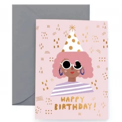 Carolyn Suzuki Party Girl - Greeting Card Birthday