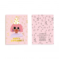 Carolyn Suzuki Party Girl - Greeting Card Birthday