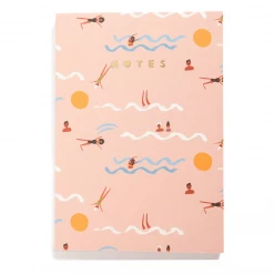 Carolyn Suzuki Swimmers - A5 Notebook Notebooks + Notepads