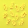 Bash Party Goods Cake Toppers Yellow Number Candles