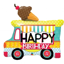 Qualatex 36" Birthday Ice Cream Truck Balloons