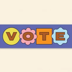 YEAHYELHSA Stickers Vote Vinyl Sticker