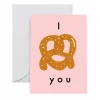 Carolyn Suzuki Greeting Cards Pretzel Love - Greeting Card