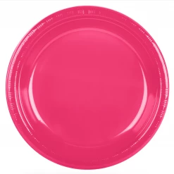 Party Art Community Tableware Hot Magenta 9-inch Party Paper Plates