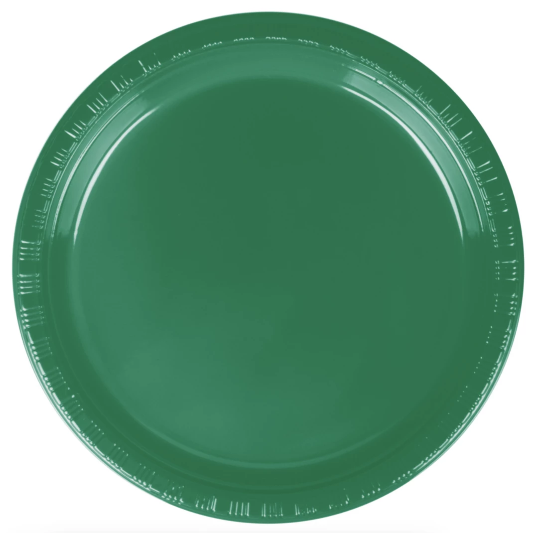 Party Art Community Emerald Green 9-inch Party Paper Plates 3 Party Art Community Emerald Green 9-inch Party Paper Plates