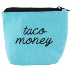 Feliz Modern Embroidered Taco Money Pouch
