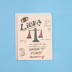 Amador Collective Greeting Cards Astrology Card - Libra