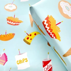 Siyo Boutique Gift Wrap Things Junk Food Wrapping Paper