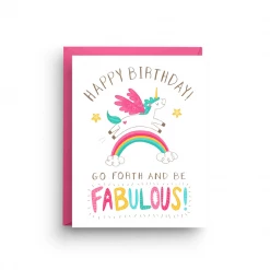 Nicole Marie Paperie Birthday Unicorn - Birthday Card