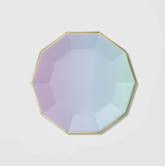 Coterie Party Supplies Yes Way, Ombre Large Plates (10 Count) Tableware 3 Coterie Party Supplies Yes Way, Ombre Large Plates (10 Count) Tableware