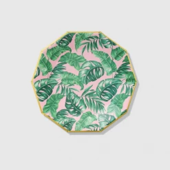 Coterie Party Supplies Palm Leaves Large Paper Party Plates (10 Count) Tableware