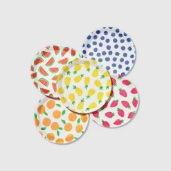 Coterie Party Supplies Tableware Fruit Punch Small Plates (10 Count)