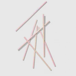 Coterie Party Supplies Iridescent Paper Straws (25 Count)