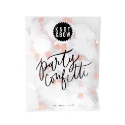 Knot & Bow White Copper Party Confetti Bag Confetti & Extras