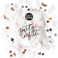 Knot & Bow White Copper Party Confetti Bag Confetti & Extras