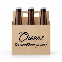Skumps Gift And Favor Supply Cheers To Another Year 6 Pack Holder