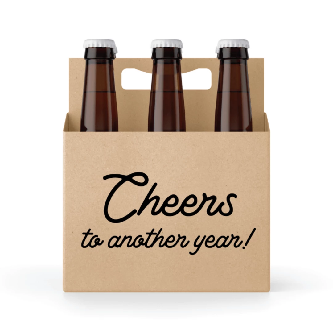 Skumps Gift And Favor Supply Cheers To Another Year 6 Pack Holder 3 Skumps Gift And Favor Supply Cheers To Another Year 6 Pack Holder