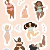 Kwohtations Cards We Are All So Beautiful Sticker Sheet