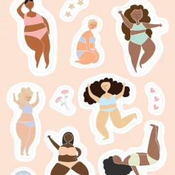 Kwohtations Cards We Are All So Beautiful Sticker Sheet