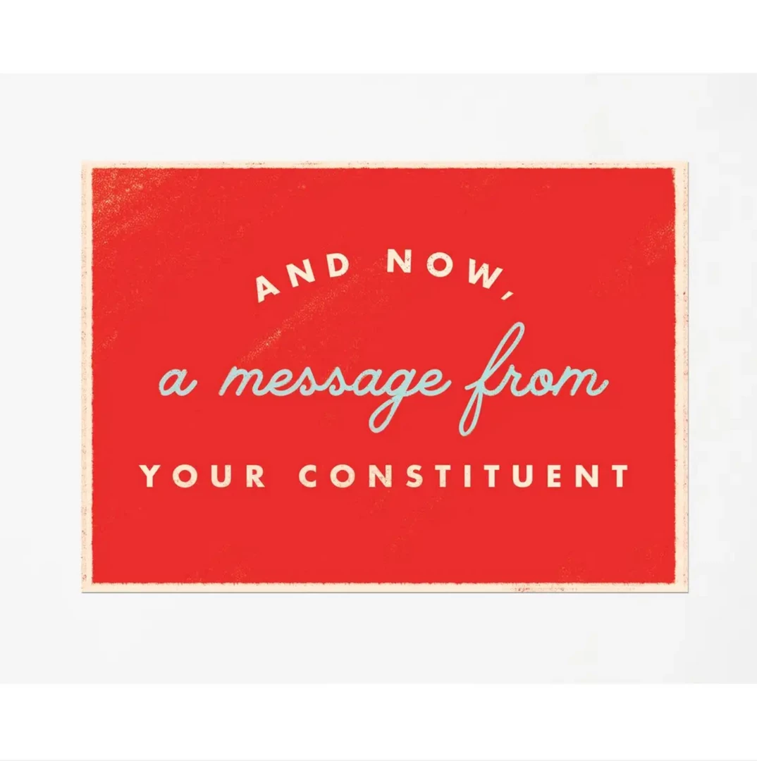 Free Period Press A Message From Your Constituent Postcard Greeting Cards 4 Free Period Press A Message From Your Constituent Postcard Greeting Cards