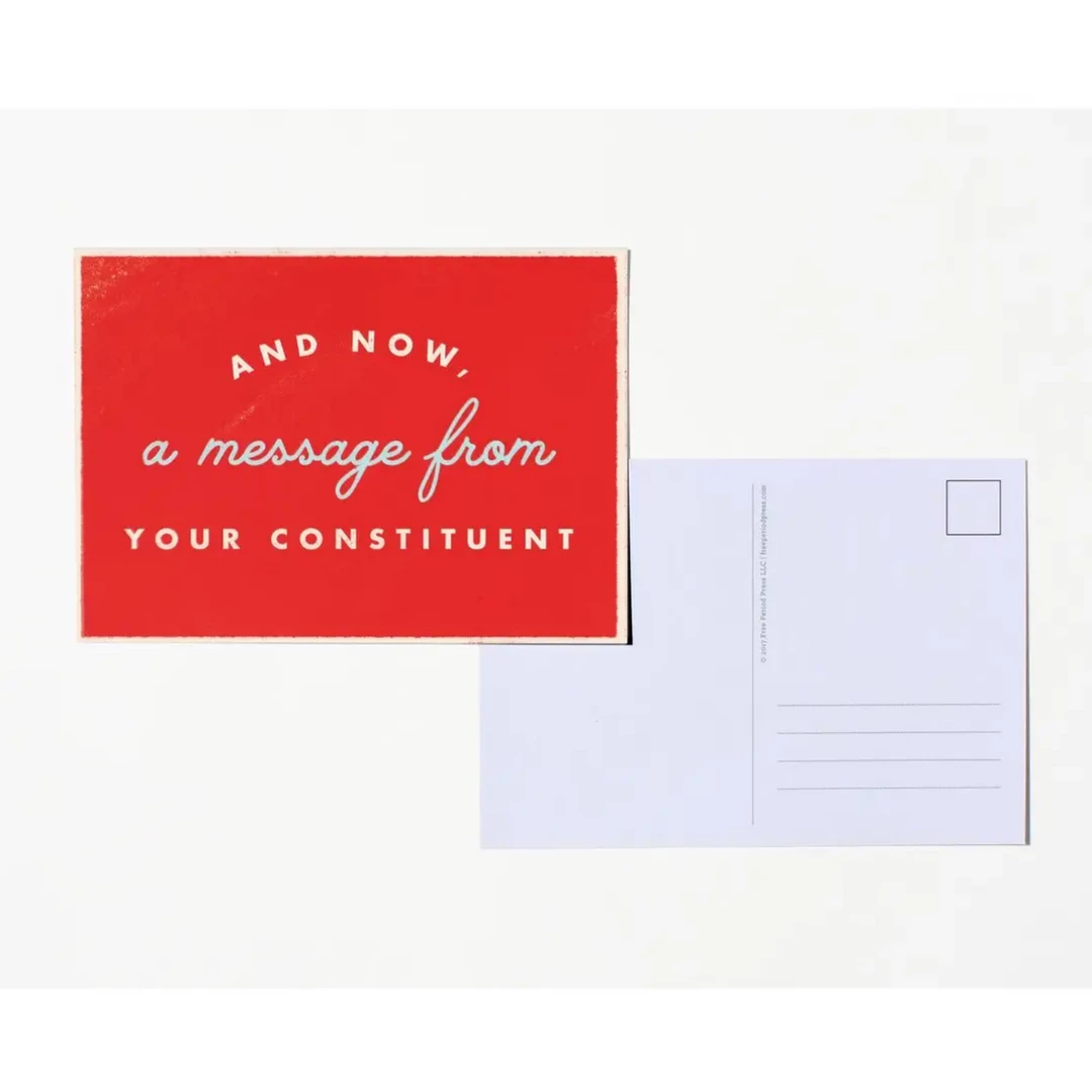 Free Period Press A Message From Your Constituent Postcard Greeting Cards 3 Free Period Press A Message From Your Constituent Postcard Greeting Cards