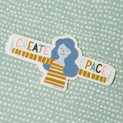 Free Period Press Stickers Create Space Vinyl Sticker