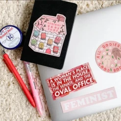 Little Woman Goods Book Shop Vinyl Sticker