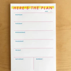 M.C. Pressure Notebooks + Notepads Here Is The Plan Weekly Notepad 5 M.C. Pressure Notebooks + Notepads Here Is The Plan Weekly Notepad