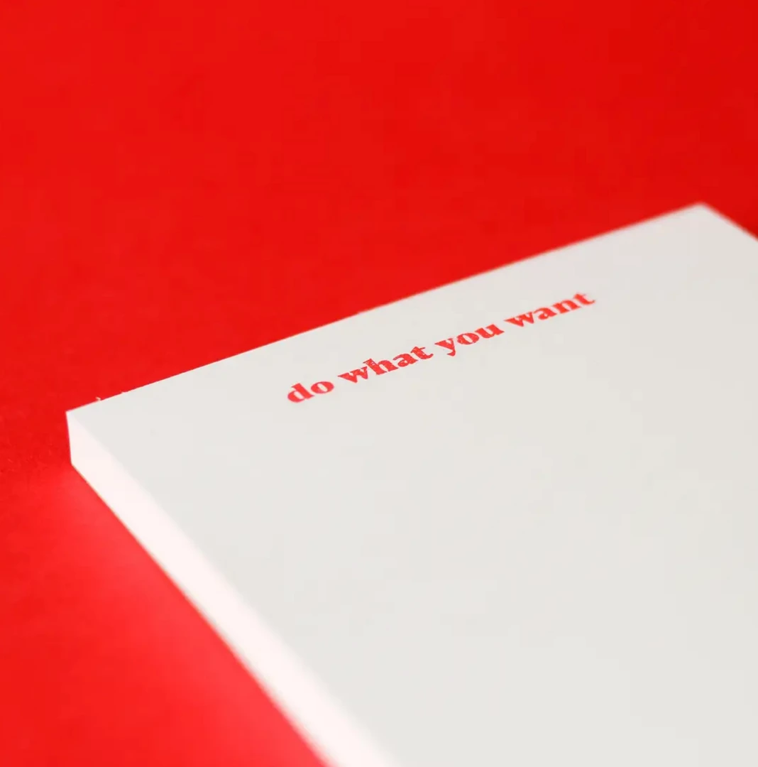 M.C. Pressure Notebooks + Notepads Do What You Want Risograph Notepad 4 M.C. Pressure Notebooks + Notepads Do What You Want Risograph Notepad