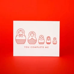 M.C. Pressure Greeting Cards You Complete Me Greeting Card