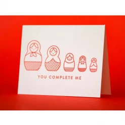 M.C. Pressure Greeting Cards You Complete Me Greeting Card