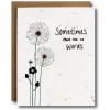 The Card Bureau No Words - Sympathy Card Plantable Seeded Paper Greeting Cards