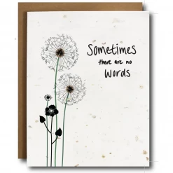 The Card Bureau No Words - Sympathy Card Plantable Seeded Paper Greeting Cards