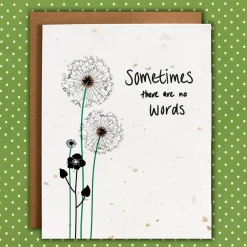 The Card Bureau No Words - Sympathy Card Plantable Seeded Paper Greeting Cards