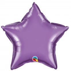 Qualatex Balloons 20" Purple Chrome Star