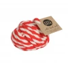 Knot & Bow Warm Red Color Twist Wool Ball Gift And Favor Supply