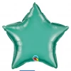 Qualatex 20" Chrome Green Star