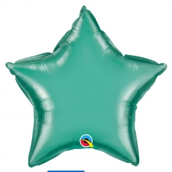 Qualatex 20" Chrome Green Star