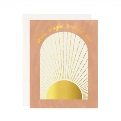 Pineapple Sundays Design Studio Greeting Cards Shine Bright Birthday Girl Greeting Card