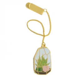 Pineapple Sundays Design Studio Art & Home Terrarium Enamel Bookmark