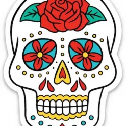 The Found Stickers Sugar Skull Die Cut Sticker