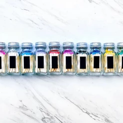 Hooray All Day Art & Home Colorful Wooden Matches In Little Glass Bottle - Sky Blue