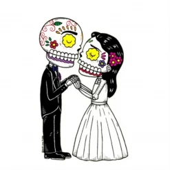 Fresh Prints Stickers Bride And Groom Vinyl Sticker