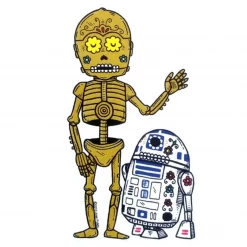 Fresh Prints R2D2 And CP30 Vinyl Sticker