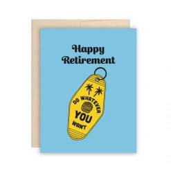 The Beautiful Project Funny Retirement Card, Keys To Freedom Retirement Card